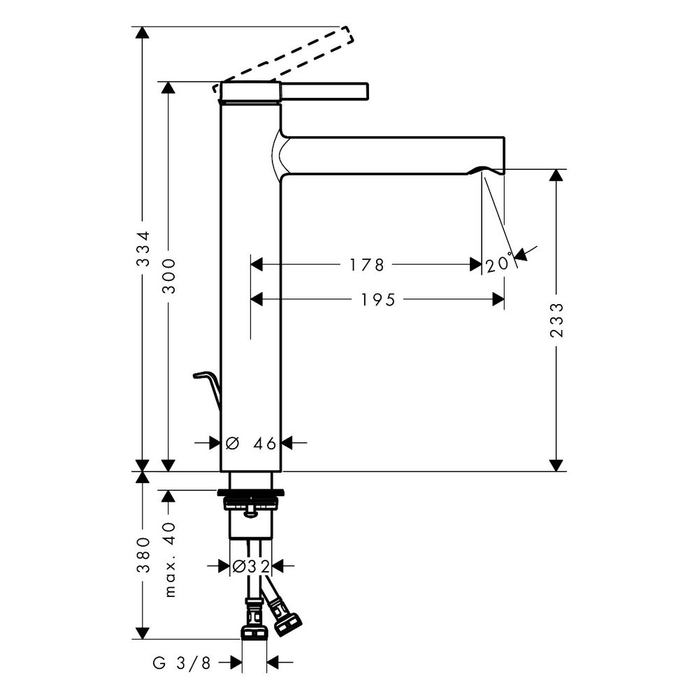 Hansgrohe Zesis S Einhebel-Waschtischmischer 230 CoolStart für Aufsatzwaschtische m... HANSGROHE-74730670 4059625563052 (Abb. 3)