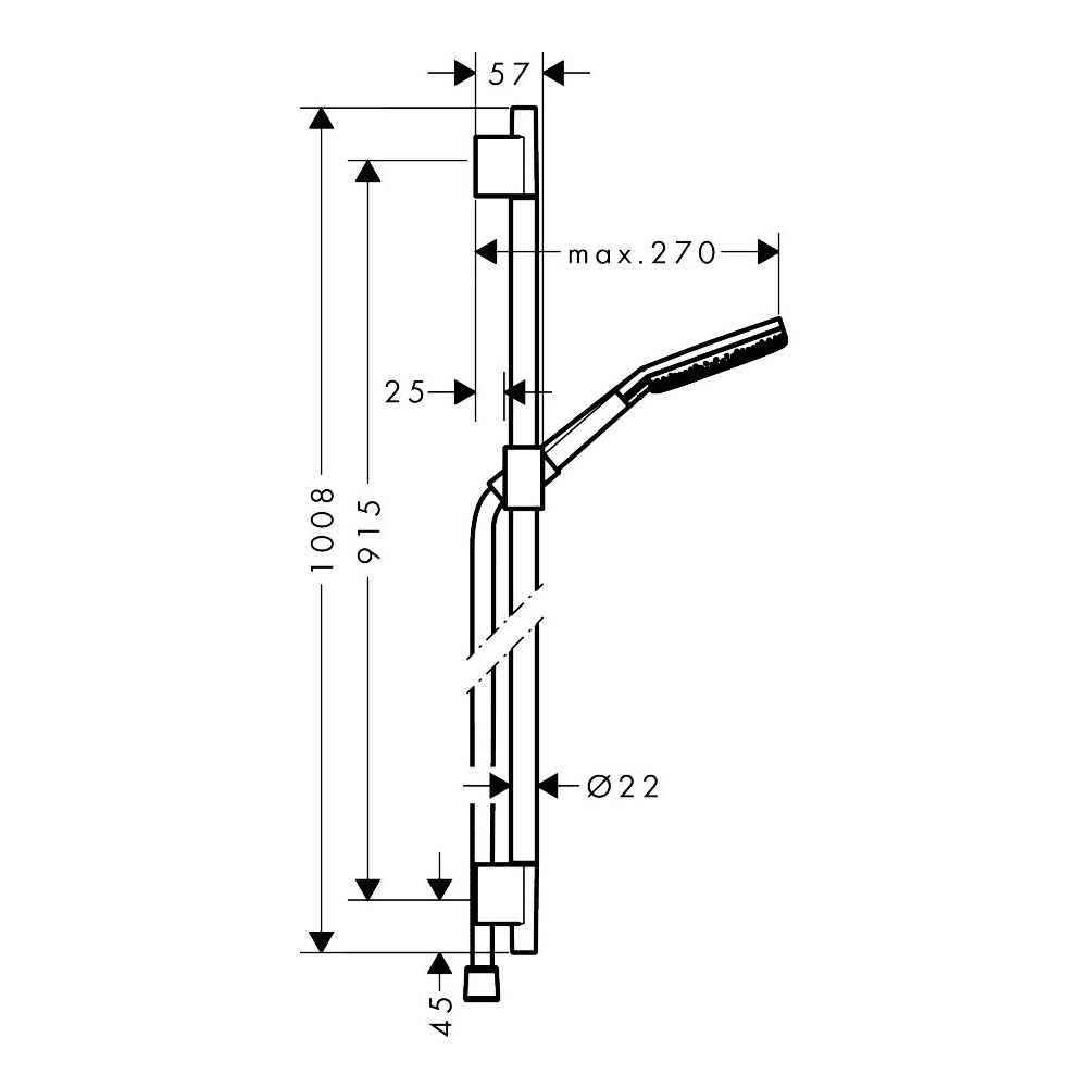 Hansgrohe Raindance Alive Select S Brauseset 125mm 7,1l/min 3jet EcoSmart, Brausest... HANSGROHE-24603000 4059625562819 (Abb. 3)