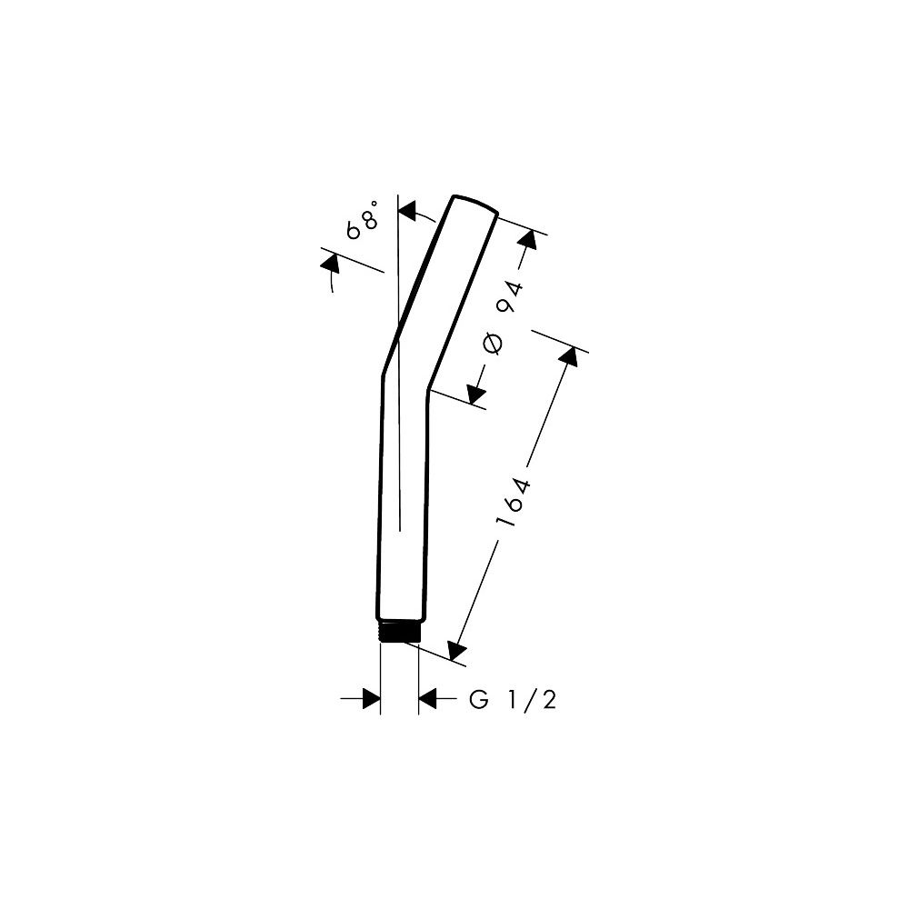 Hansgrohe Activera S Handbrause 1jet, 95mm, EcoSmart, FlexPower, Chrom... HANSGROHE-28031000 4059625606261 (Abb. 3)