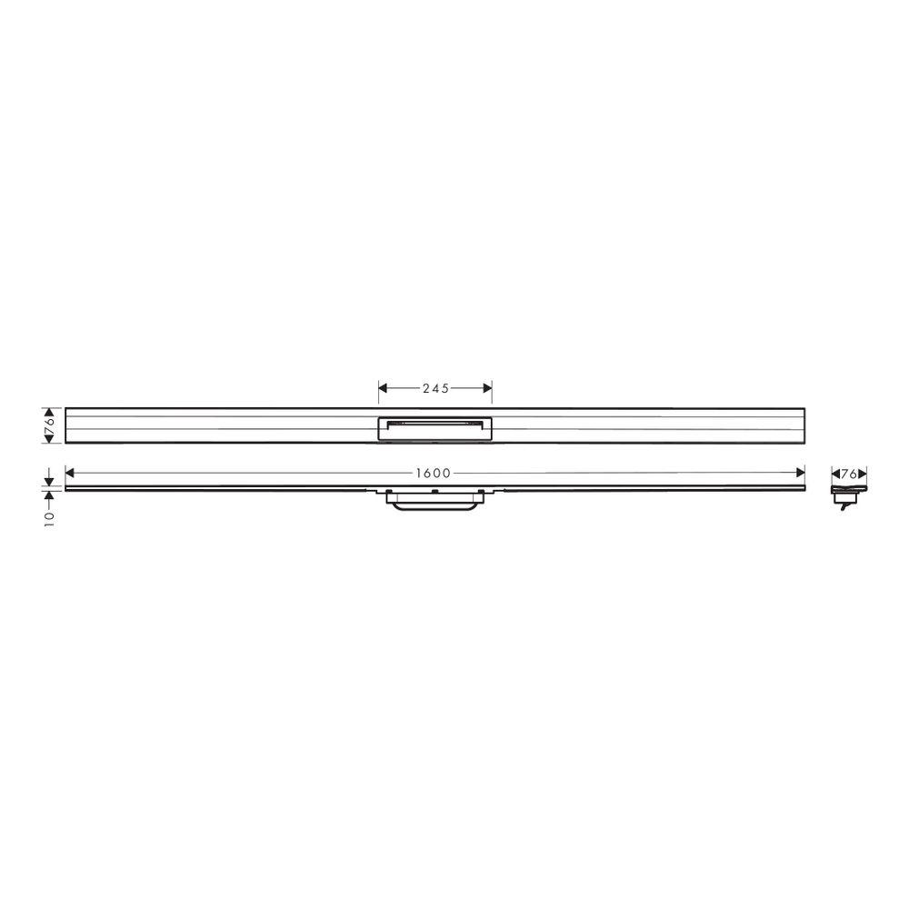hansgrohe RainDrain Flex Fertigset Duschrinne 1600mm kürzbar, Edelstahl gebürstet z... HANSGROHE-56262800 4059625595688 (Abb. 2)