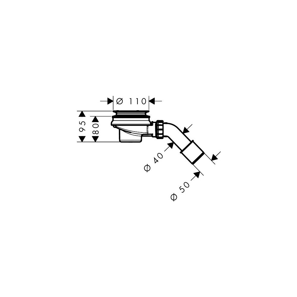 Hansgrohe Grundkörper RainDrain Staro, DN 50, 80mm Einbauhöhe, 28l/min, Polypropyle... HANSGROHE-60090180 4059625513422 (Abb. 2)