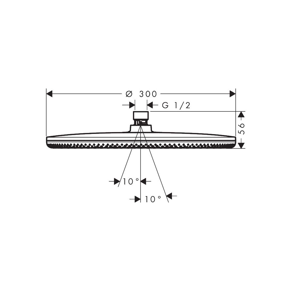 Hansgrohe Raindance Alive S Kopfbrause 300mm, 11l/min, 1jet, Chrom... HANSGROHE-24520000 4059625449134 (Abb. 4)