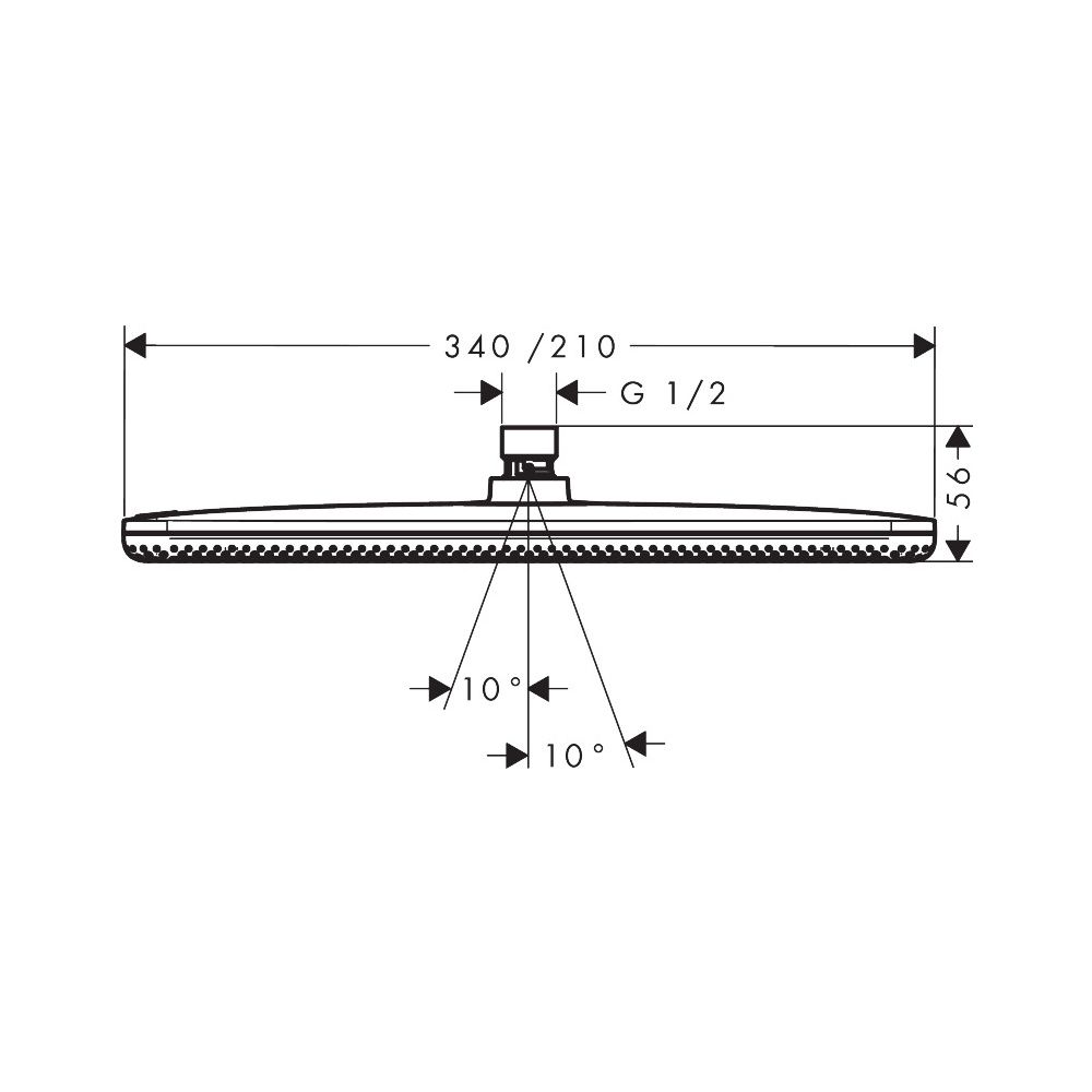 Hansgrohe Raindance Alive Q Kopfbrause, 11l/min, 210x340mm 1jet, Chrom... HANSGROHE-24530000 4059625449219 (Abb. 4)