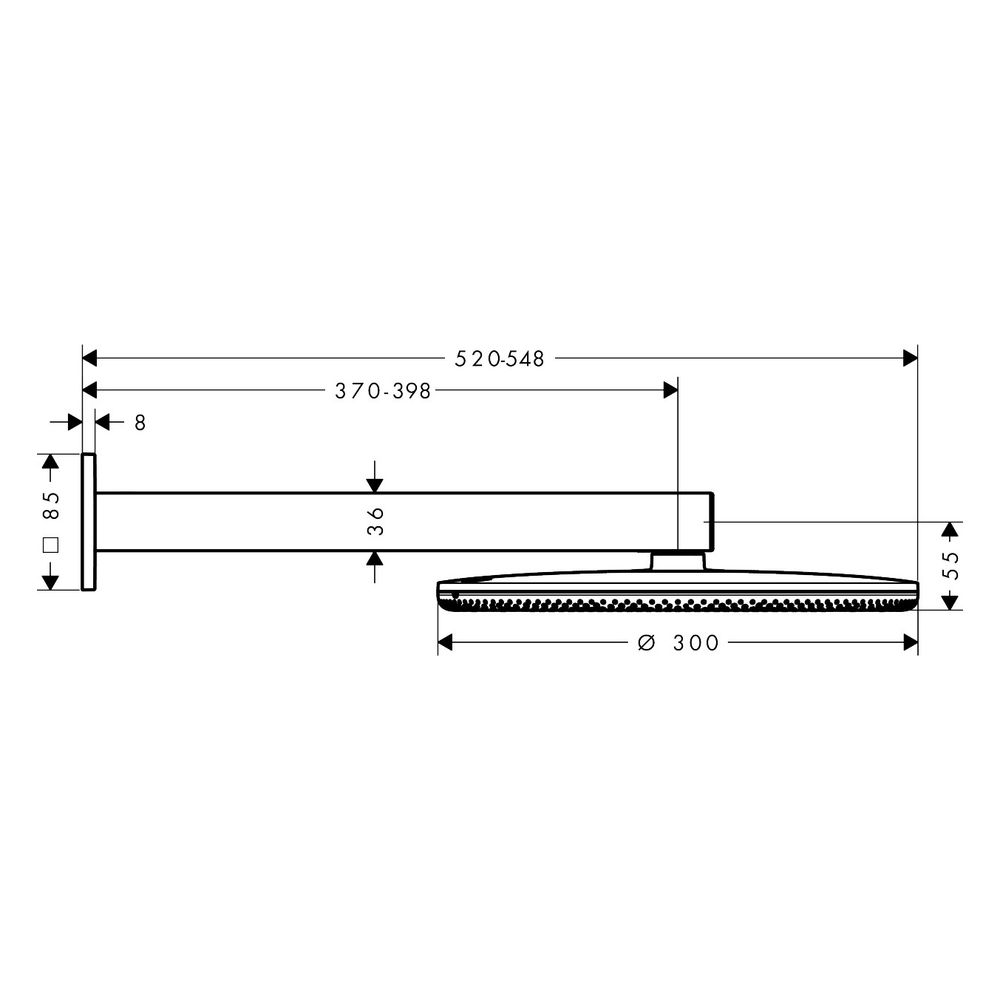 Hansgrohe Raindance Alive S Kopfbrause 300mm, 6,6l/min, 2jet EcoSmart, Brausearm, P... HANSGROHE-24541990 4059625568231 (Abb. 4)