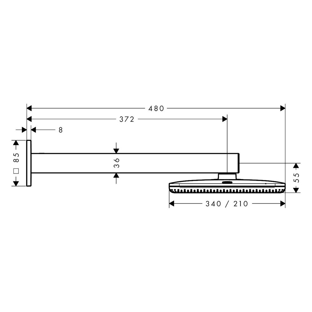 Hansgrohe Raindance Alive Q Kopfbrause, 6,6l/min, 210x340mm, 2jet, EcoSmart, Brause... HANSGROHE-24551990 4059625568194 (Abb. 4)