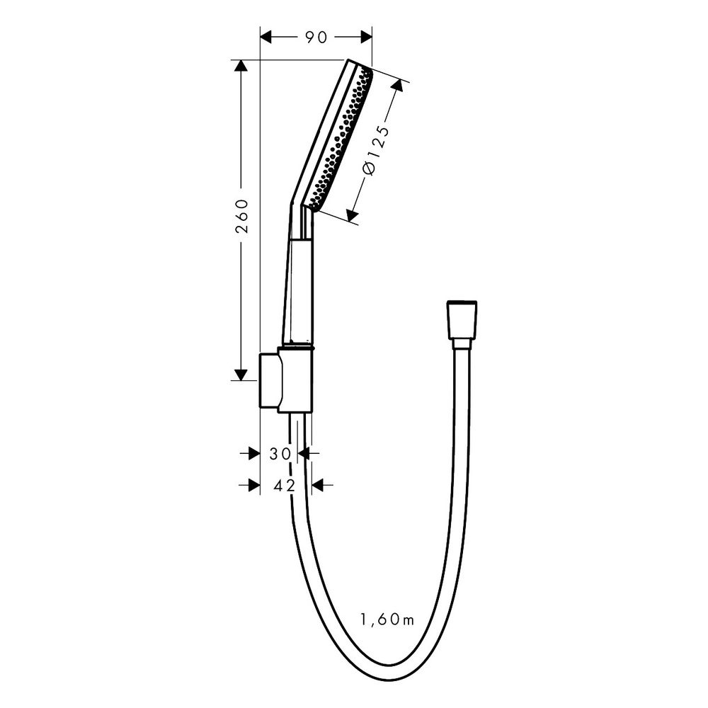 Hansgrohe Raindance Alive Select S Brausehalterset 125mm, 7,1l/min, 3jet EcoSmart, ... HANSGROHE-24611000 4059625569146 (Abb. 3)