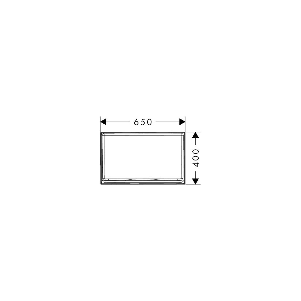 Hansgrohe Xuniva Evo E Aufsatzwaschtisch 650x400x120mm, ohne Hahnloch und Überlauf,... HANSGROHE-60326700 4059625618936 (Abb. 2)
