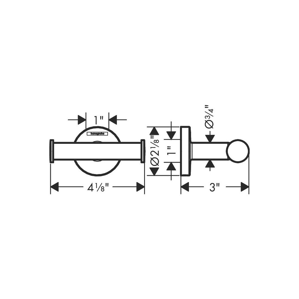 hansgrohe Logis Universal Handtuchhaken doppelt, Chrom... HANSGROHE-41725000 4059625123096 (Abb. 5)
