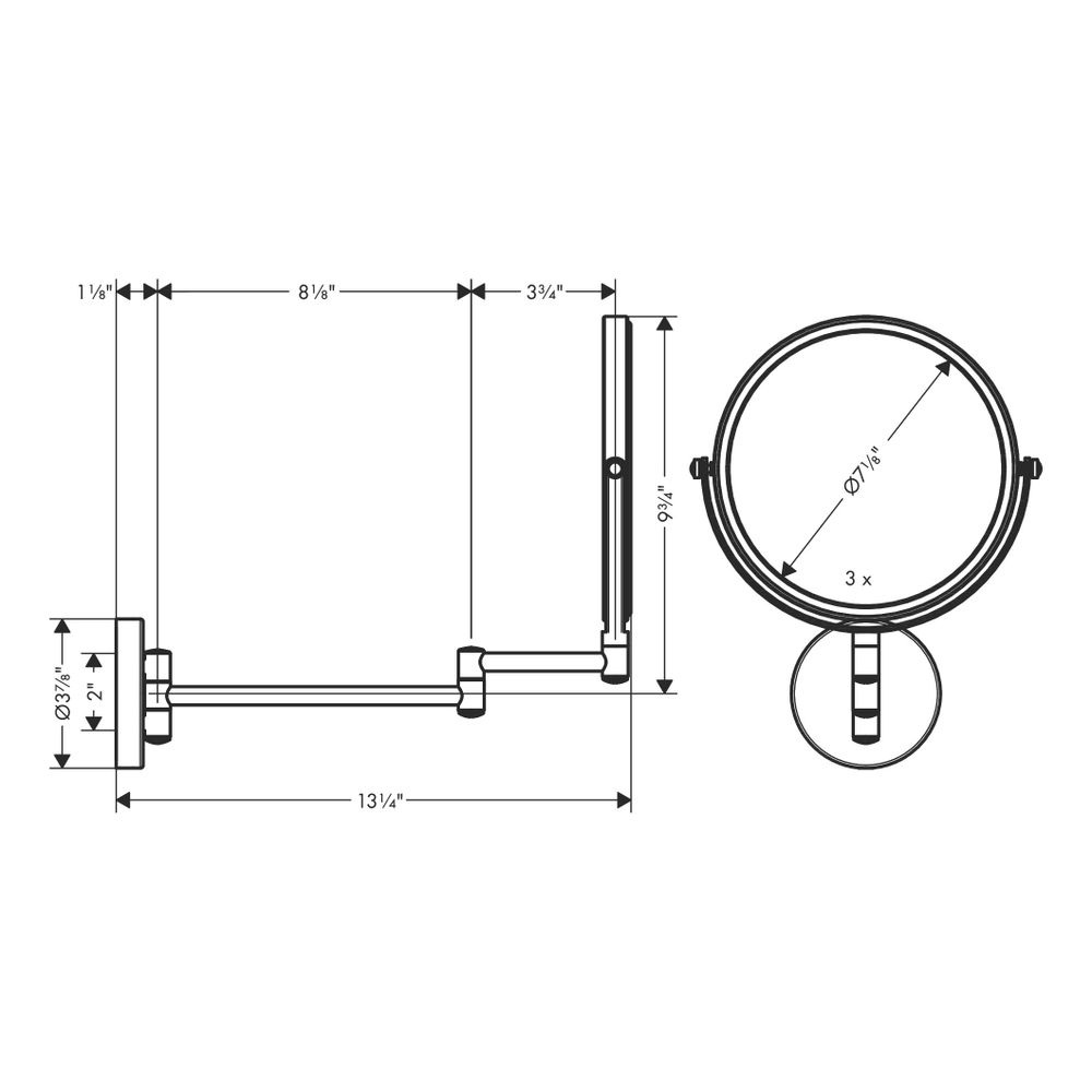 hansgrohe Logis Universal Rasierspiegel, Chrom... HANSGROHE-73561000 4059625131503 (Abb. 5)