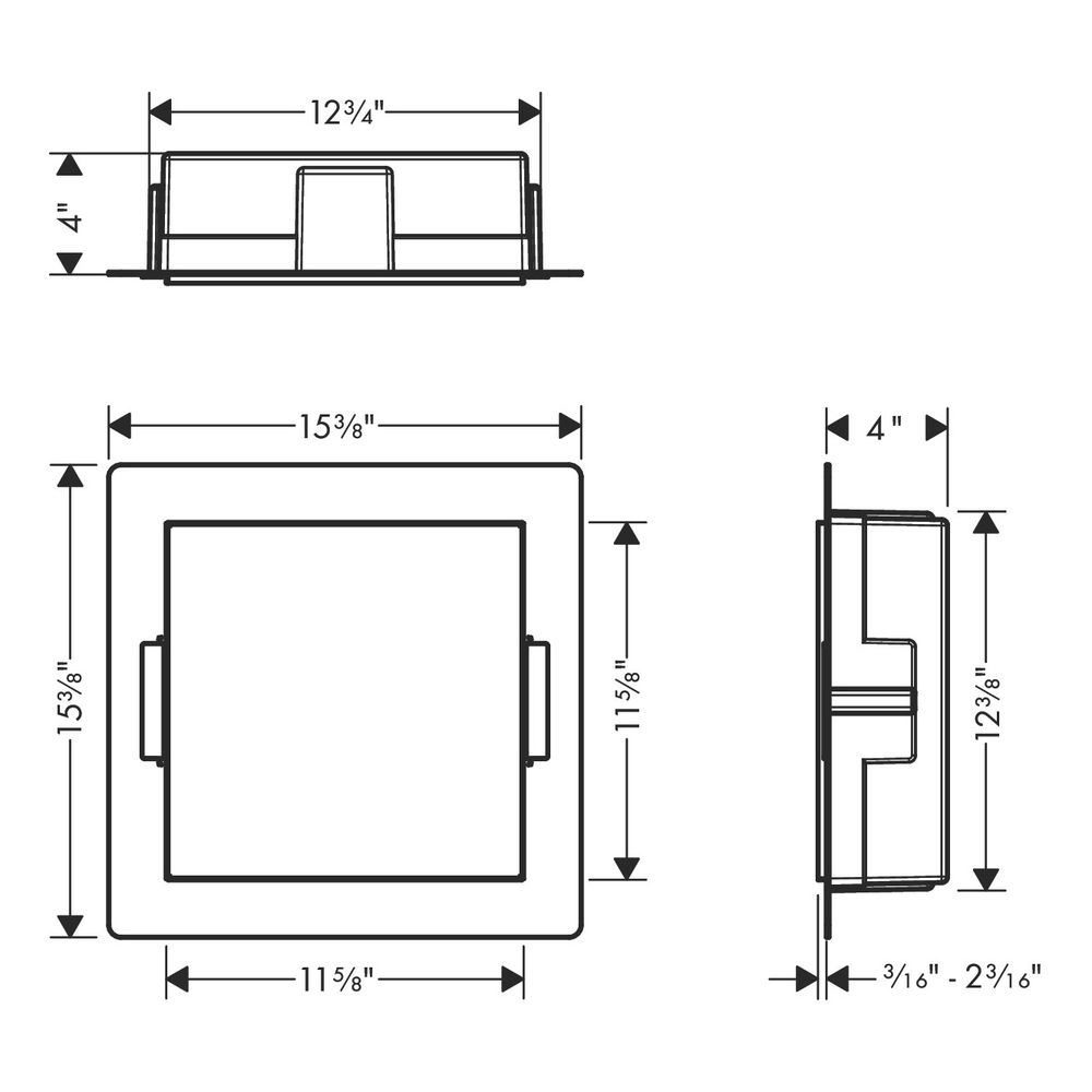 hansgrohe XtraStoris Minimalistic Wandnische rahmenlos 300x300x100mm, Edelstahl geb... HANSGROHE-56073800 4059625351420 (Abb. 4)