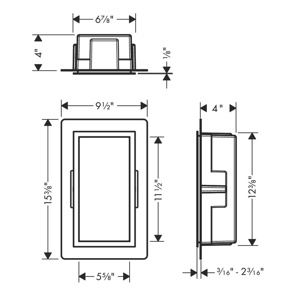 hansgrohe XtraStoris Individual Wandnische Edelstahl gebürstet, Bronze gebürstet mi... HANSGROHE-56094140 4059625349069 (Abb. 3)