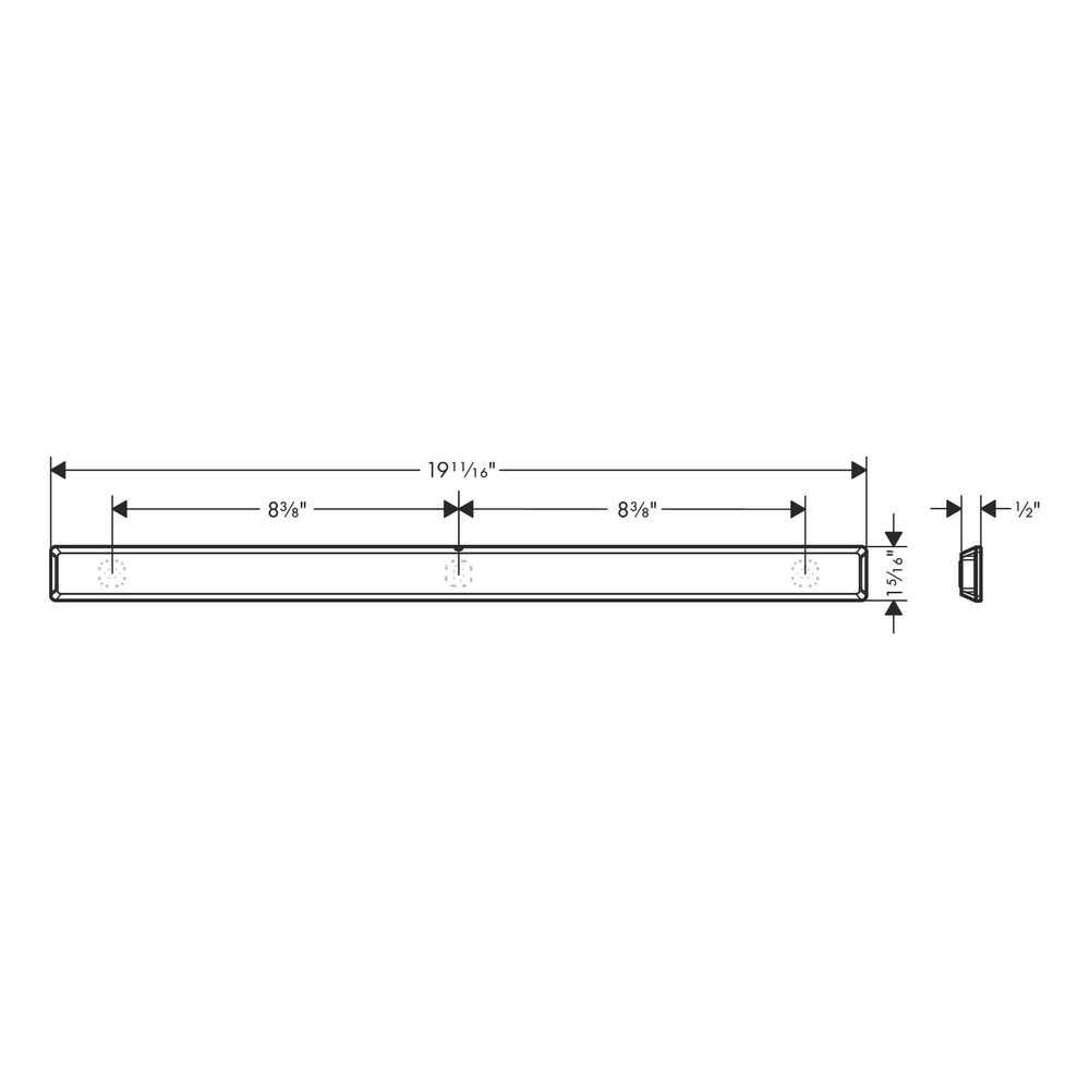 hansgrohe WallStoris Wandstange 500mm, Mattweiß... HANSGROHE-27902700 4059625353035 (Abb. 4)