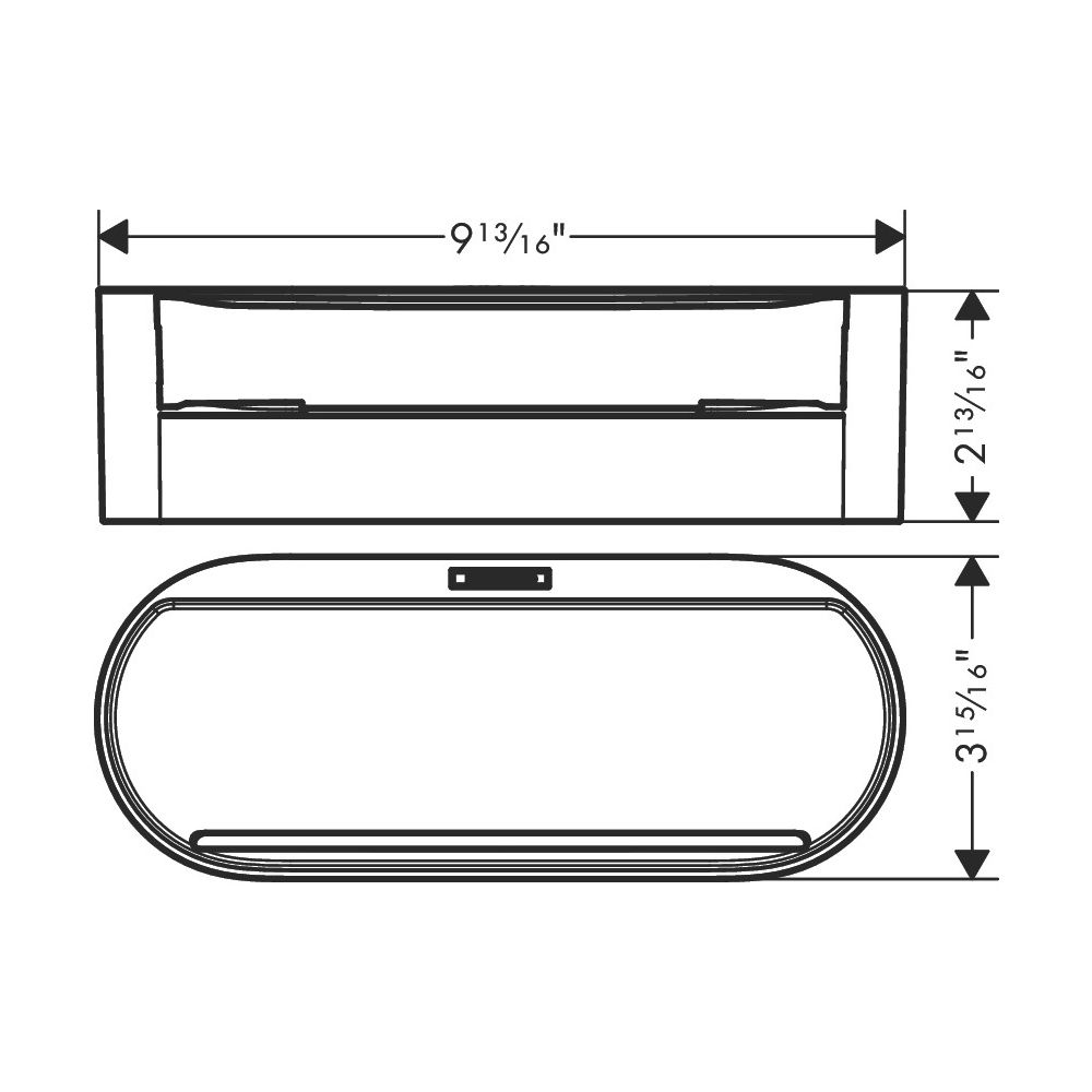 hansgrohe WallStoris Ablagekorb tief, Mattschwarz... HANSGROHE-27912670 4059625352861 (Abb. 4)