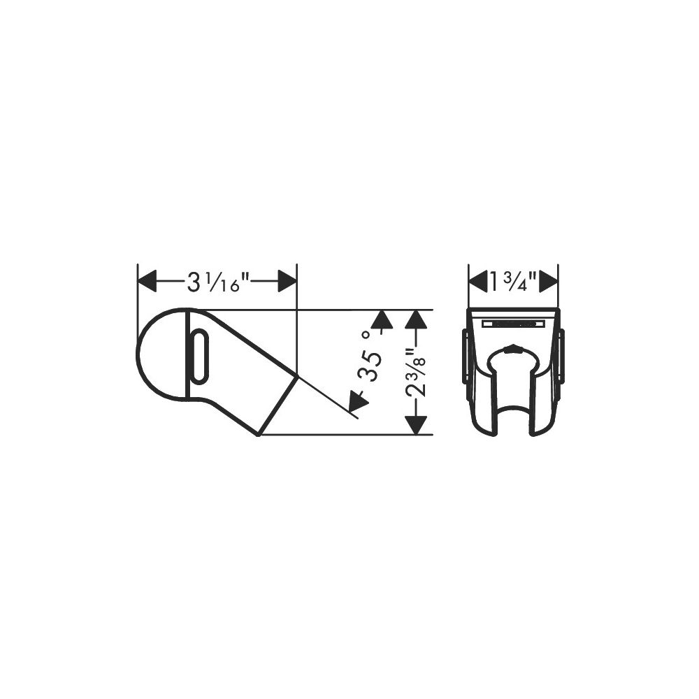 hansgrohe WallStoris Push-Handbrausehalterung, Mattschwarz... HANSGROHE-27917670 4059625347331 (Abb. 3)