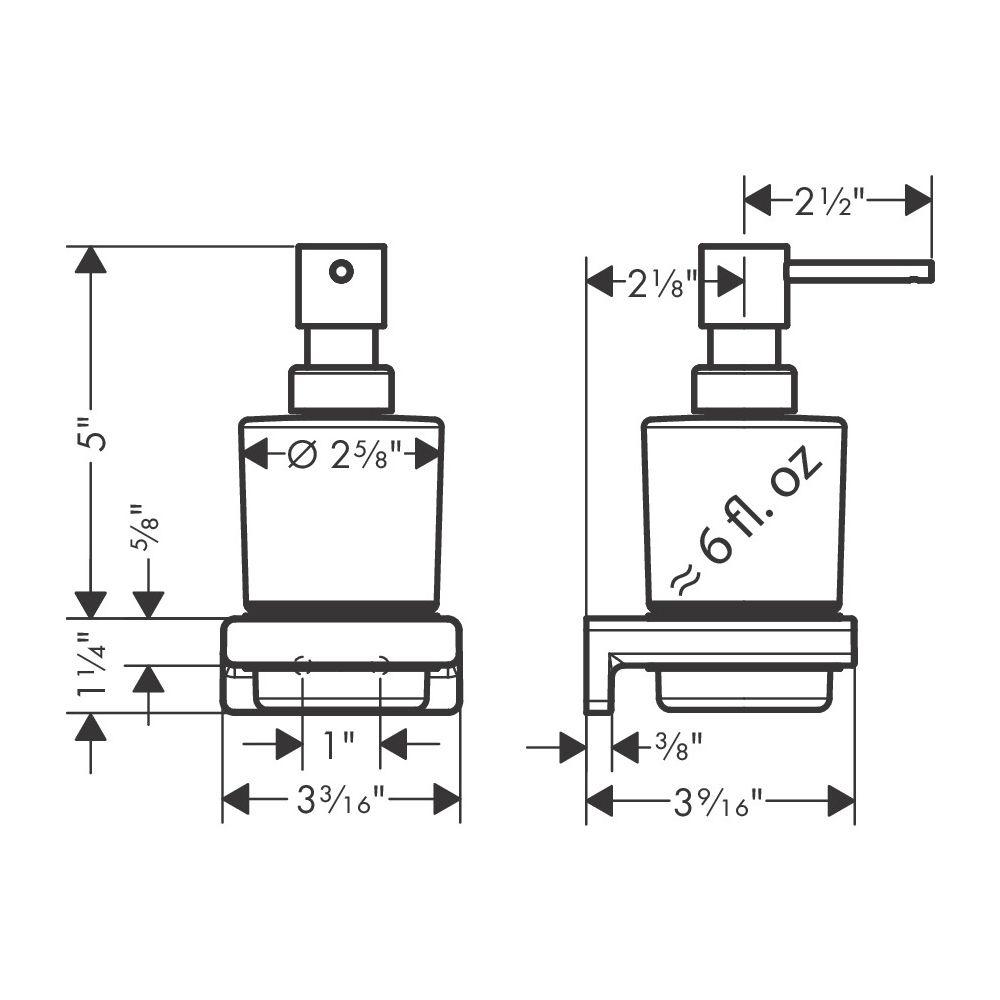 hansgrohe AddStoris Lotionspender, Mattschwarz... HANSGROHE-41745670 4059625296530 (Abb. 4)