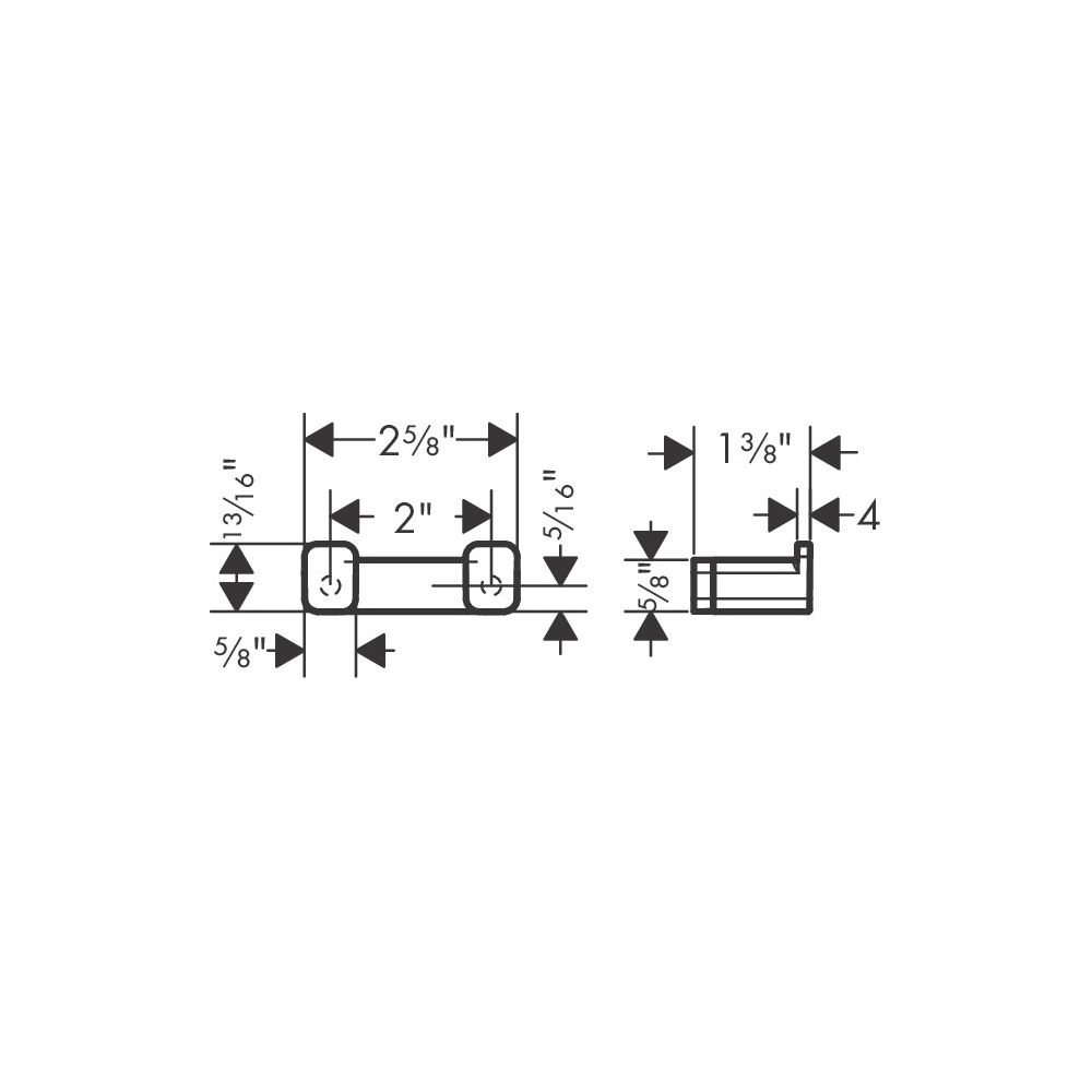 hansgrohe AddStoris Handtuchhaken doppelt, Mattweiß... HANSGROHE-41755700 4059625297278 (Abb. 3)