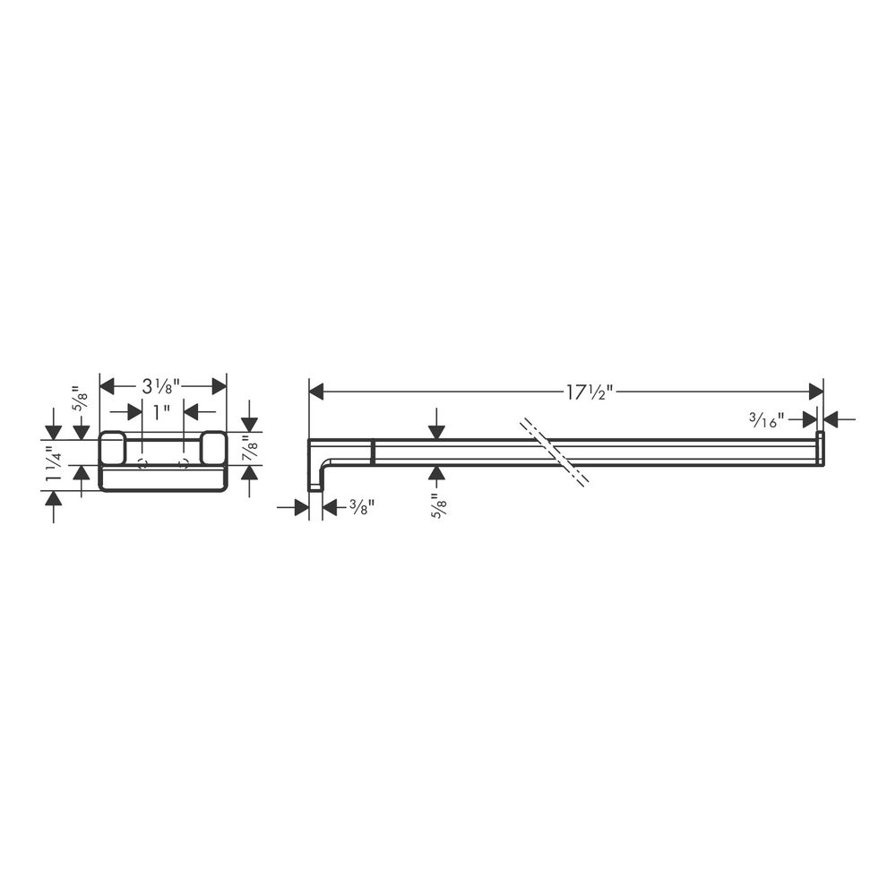 hansgrohe AddStoris Handtuchhalter zweiarmig, Mattschwarz... HANSGROHE-41770670 4059625297162 (Abb. 4)