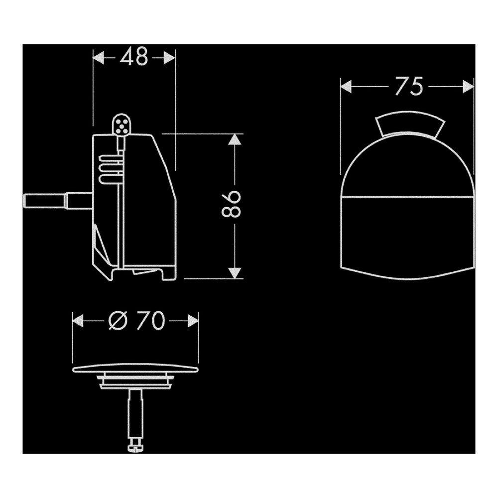 hansgrohe Exafill Fertigset Wanneneinlauf, Ablauf-, Überlaufgarnitur Plus, Chrom... HANSGROHE-58128000 4011097140353 (Abb. 4)