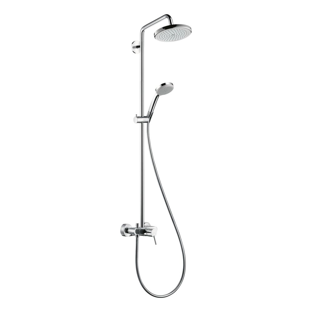 hansgrohe Croma Showerpipe 220mm 1jet 16l/min mit Einhebelmischer, Chrom... HANSGROHE-27222000 4011097690155 (Abb. 1)