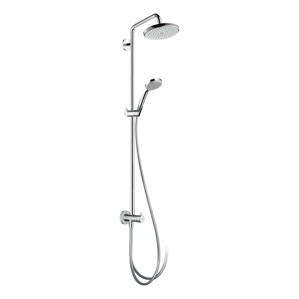 hansgrohe Croma Showerpipe 220mm 1jet 18,5l/min Reno, Chrom... HANSGROHE-27224000 4011097690179 (Abb. 1)