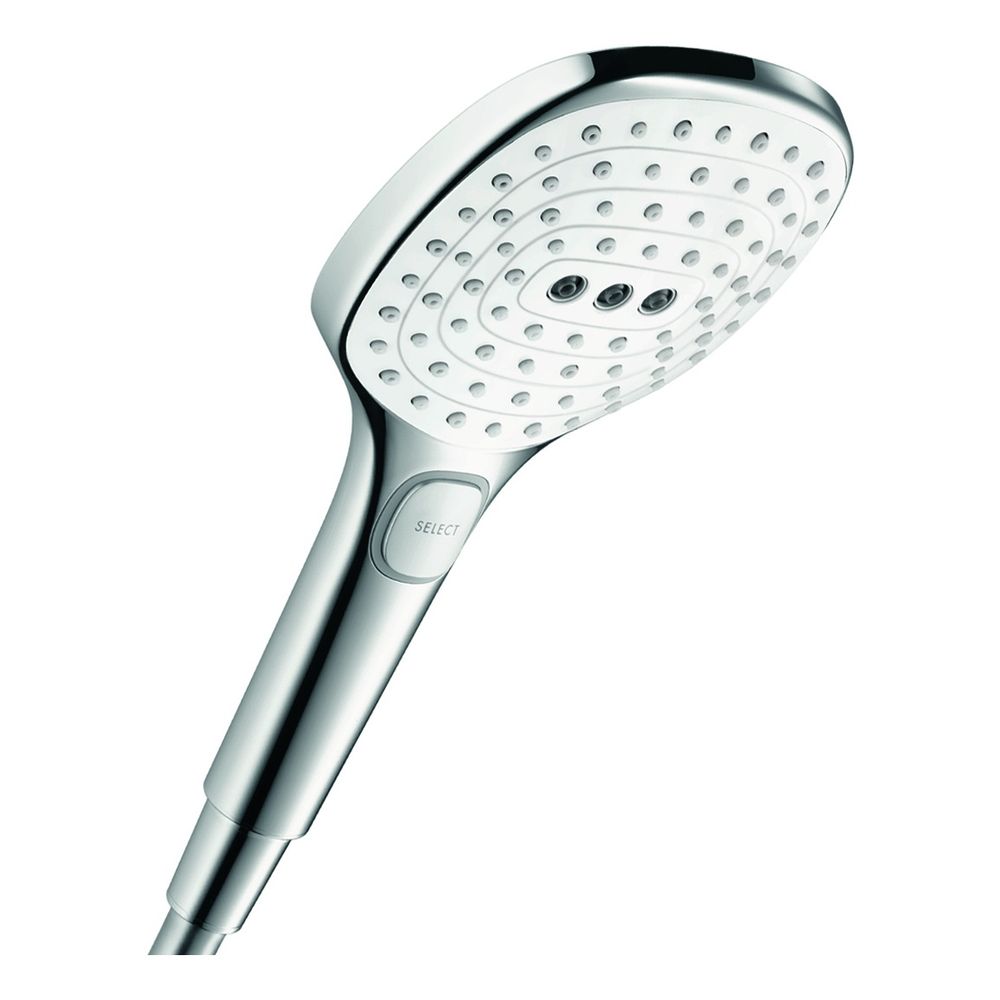 hansgrohe Raindance Select E Handbrause 120mm 3jet 8,5l/min EcoSmart, Weiß/Chrom... HANSGROHE-26521400 4011097706092 (Abb. 1)