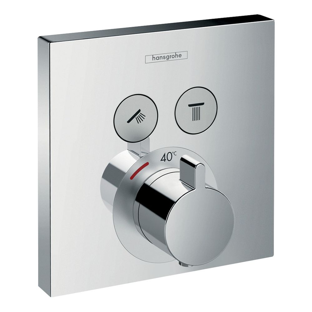 hansgrohe Shower Select Thermostat Unterputz Chrom für 2 Verbraucher... HANSGROHE-15763000 4011097719849 (Abb. 1)