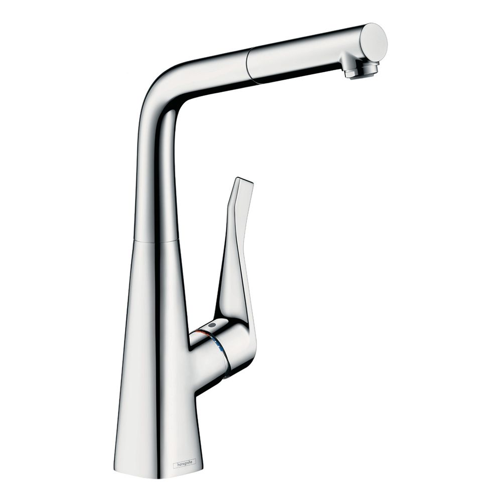 hansgrohe Metris M71 Einhebel-Küchenmischer 320mm 7,7l/min Chrom, Ausziehauslauf, 1... HANSGROHE-73812000 4059625017494 (Abb. 1)