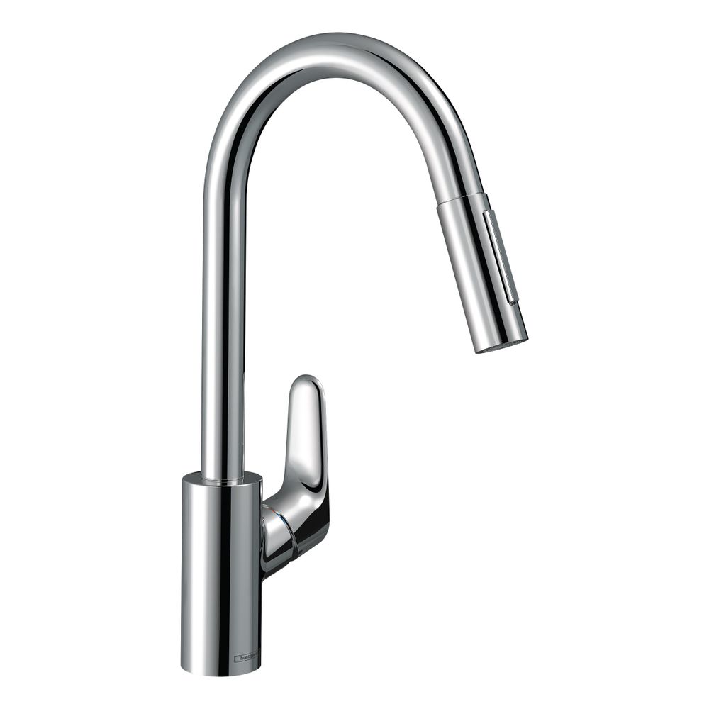 hansgrohe Focus M41 Einhebel-Küchenmischer 240mm 10l/min 2jet, Chrom, Ausziehbrause... HANSGROHE-31815000 4011097718187 (Abb. 1)