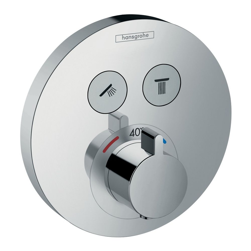 hansgrohe Shower Select S Thermostat Unterputz Chrom für 2 Verbraucher... HANSGROHE-15743000 4011097741345 (Abb. 1)