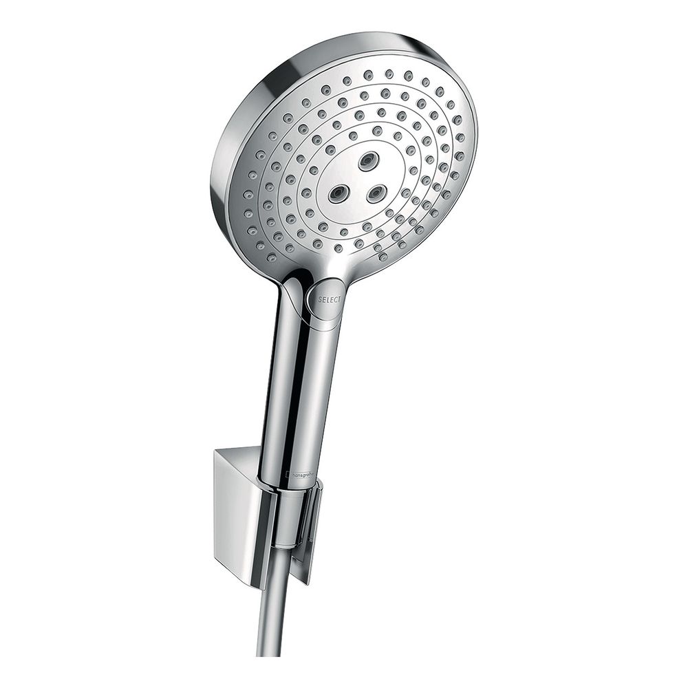 hansgrohe Raindance Select S Brausehalterset 120mm 15l/min 3jet Chrom mit Brausesch... HANSGROHE-26721000 4011097758121 (Abb. 1)