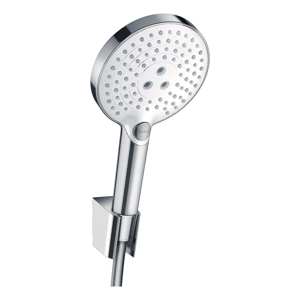 hansgrohe Raindance Select S Brausehalterset 120mm 15l/min 3jet Weiß/Chrom mit Brau... HANSGROHE-26721400 4011097758138 (Abb. 1)