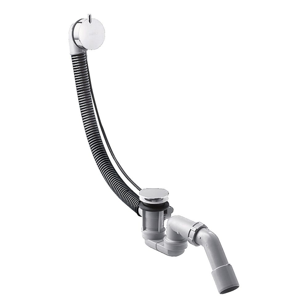 hansgrohe Flexaplus S Ablaufgarnitur und Überlaufgarnitur Komplettset Chrom flexibl... HANSGROHE-58150000 4011097492650 (Abb. 1)