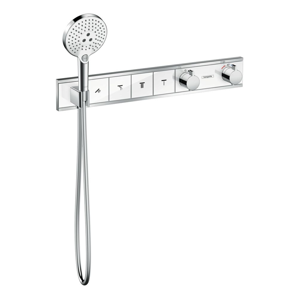 hansgrohe RainSelect Thermostat Unterputz Weiß/Chrom für 4 Verbraucher mit integrie... HANSGROHE-15357400 4059625033951 (Abb. 3)