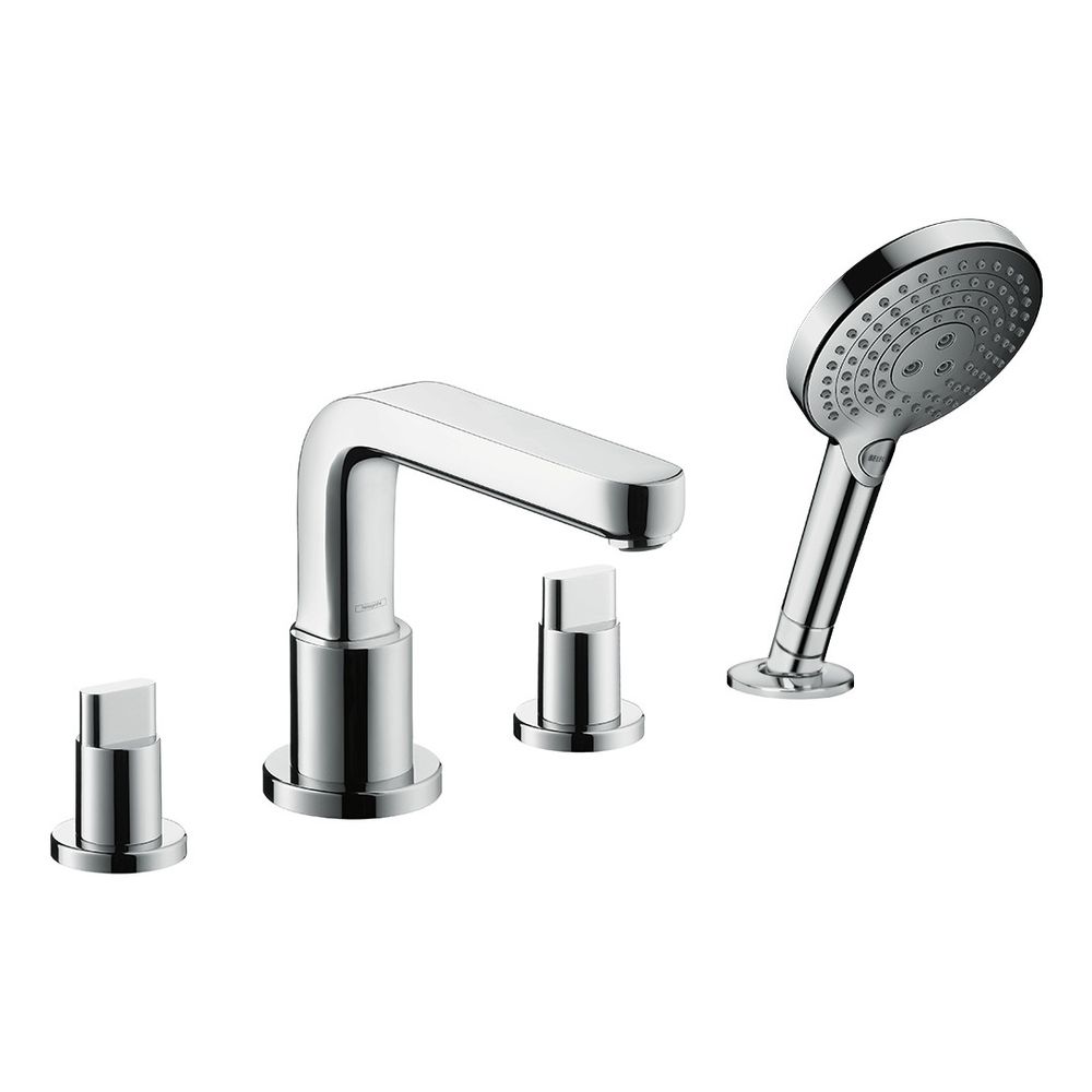 hansgrohe 4-Loch Wannenarmatur Metris S Fertigset chrom Wannenrandmontage... HANSGROHE-31446000 4011097641126 (Abb. 2)