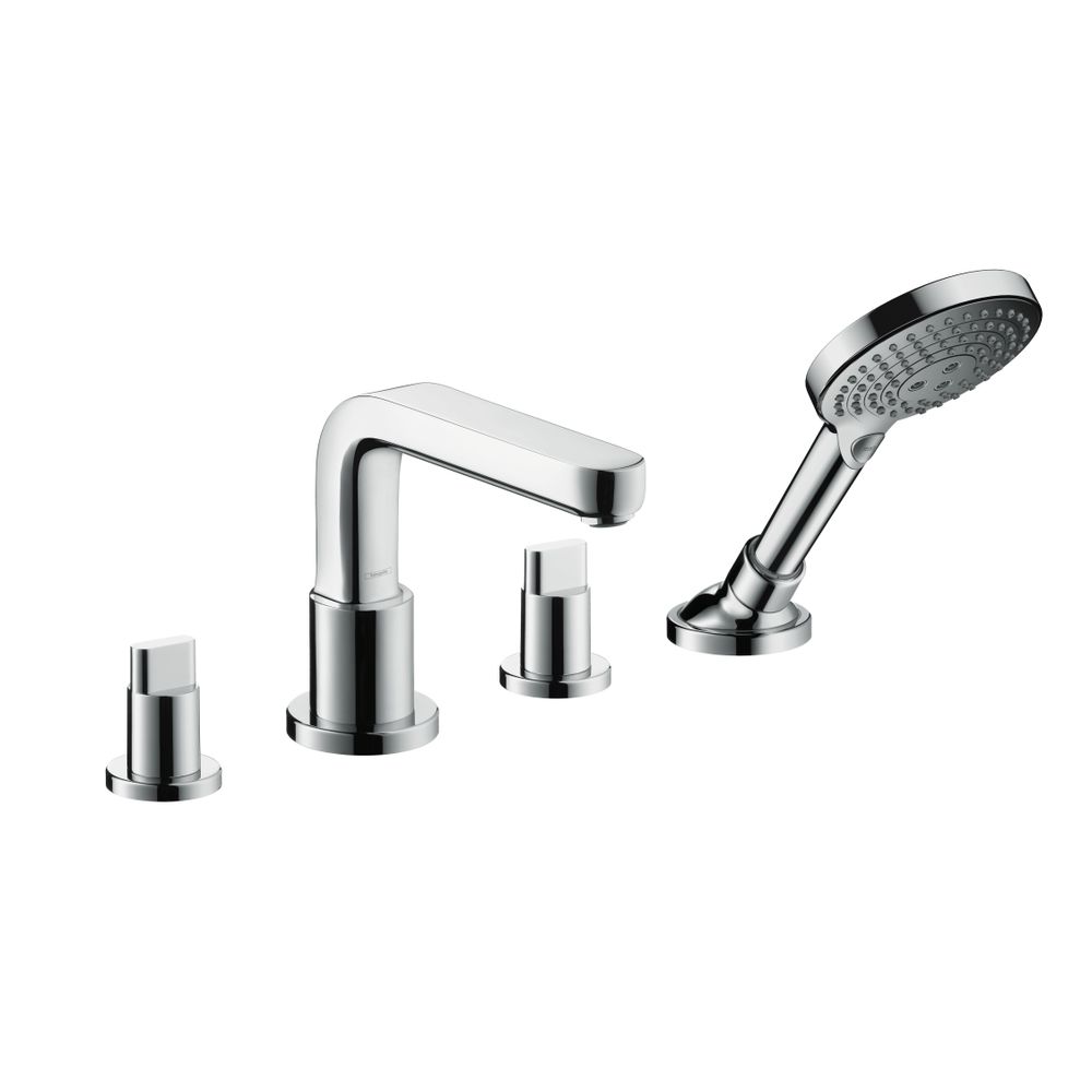 hansgrohe 4-Loch Wannenarmatur Metris S Fertigset chrom Wannenrandmontage... HANSGROHE-31446000 4011097641126 (Abb. 3)