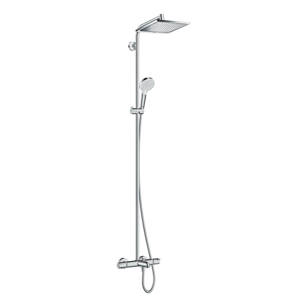 hansgrohe Crometta E Showerpipe 240mm 1jet 19,5l/min mit Wannenthermostat, Chrom... HANSGROHE-27298000 4011097801681 (Abb. 2)