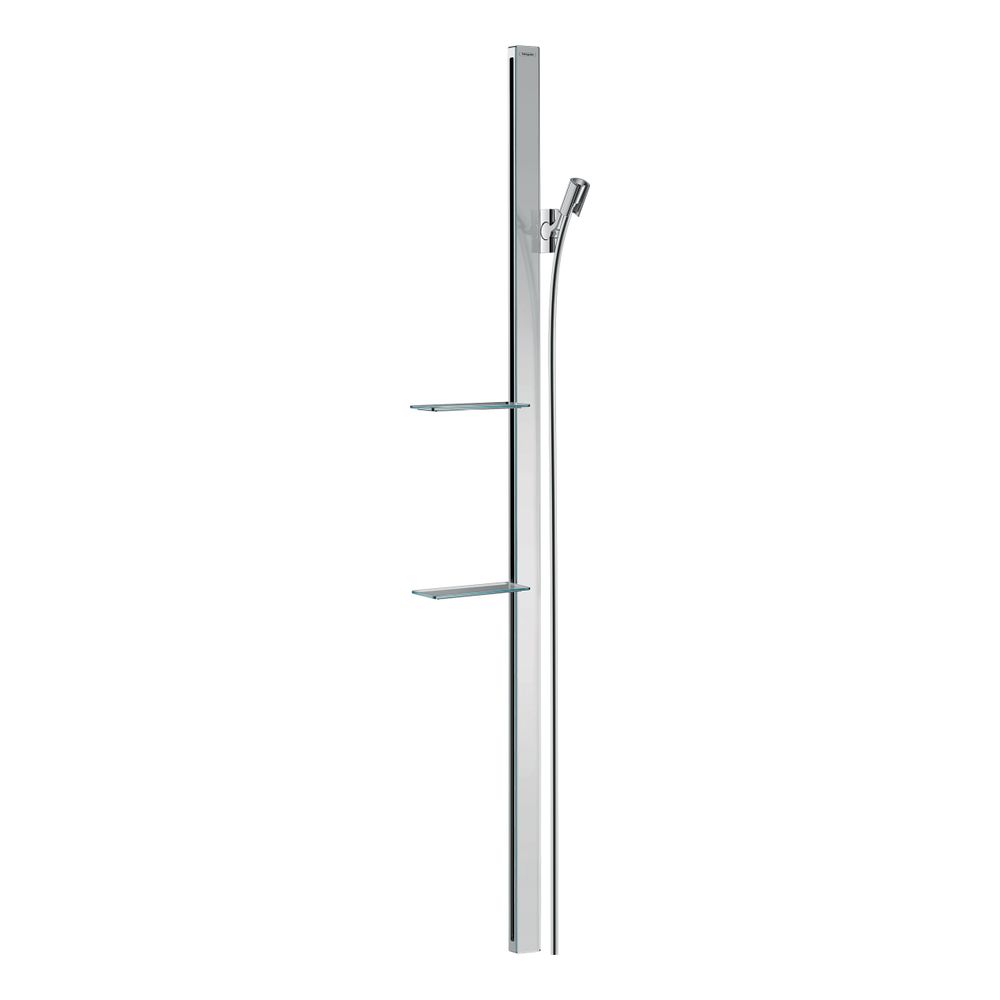 hansgrohe Unica Brausestange E 1500mm mit Isiflex Brauseschlauch 1,60m und Ablagen,... HANSGROHE-27645000 4011097857008 (Abb. 1)