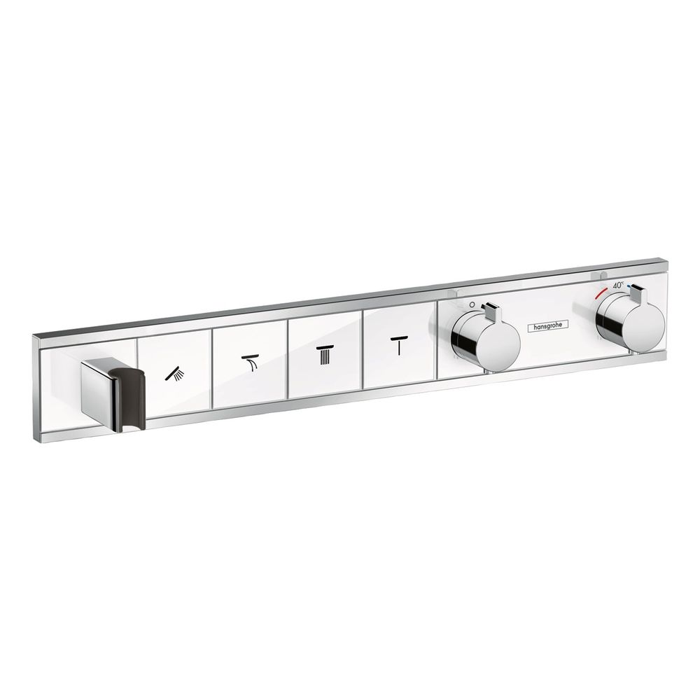 hansgrohe RainSelect Thermostat Unterputz Weiß/Chrom für 4 Verbraucher mit integrie... HANSGROHE-15357400 4059625033951 (Abb. 1)