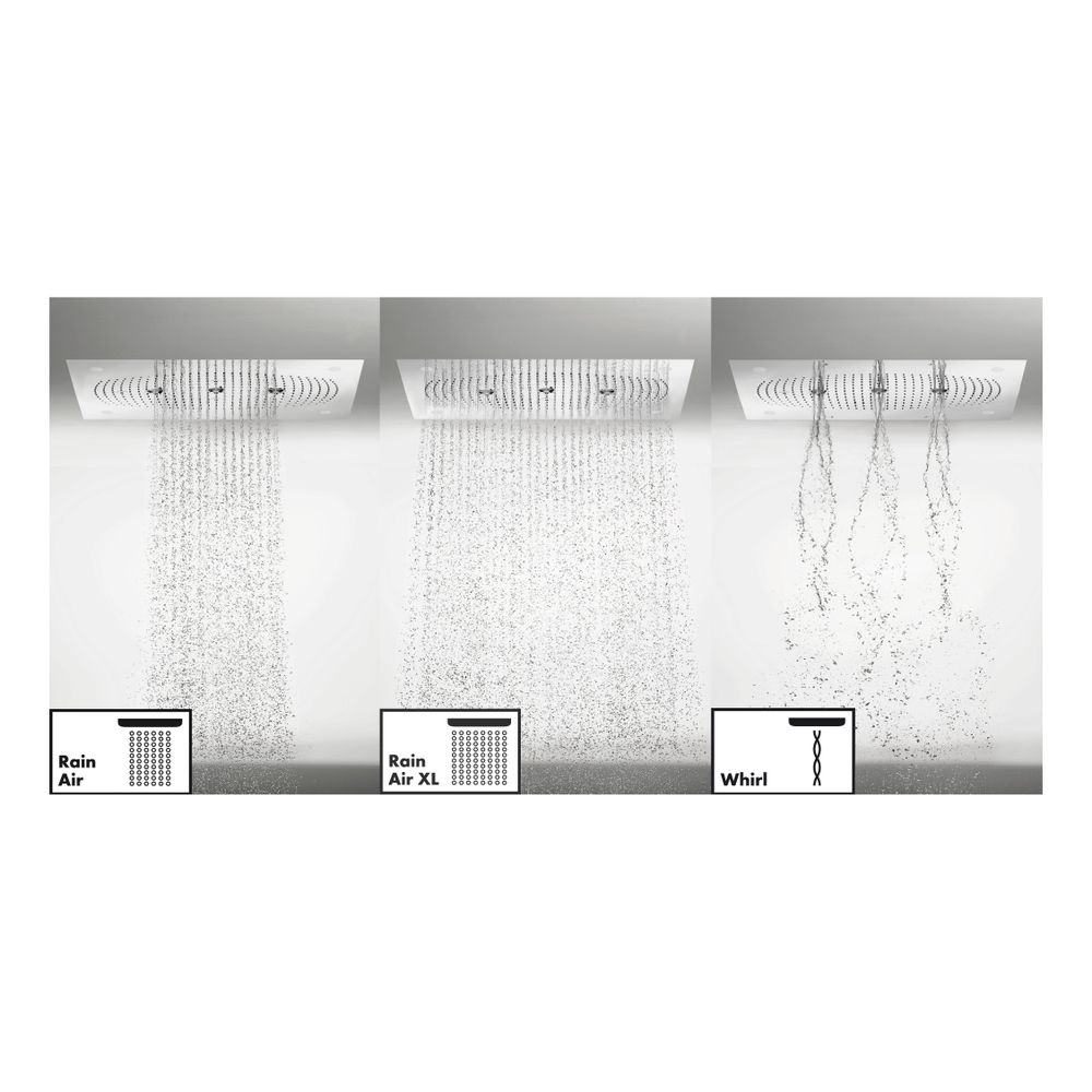 hansgrohe Kopfbrause 28,1l/min Raindance Rainmaker rechteckig mit Licht, Chrom... HANSGROHE-28418000 4011097591759 (Abb. 2)