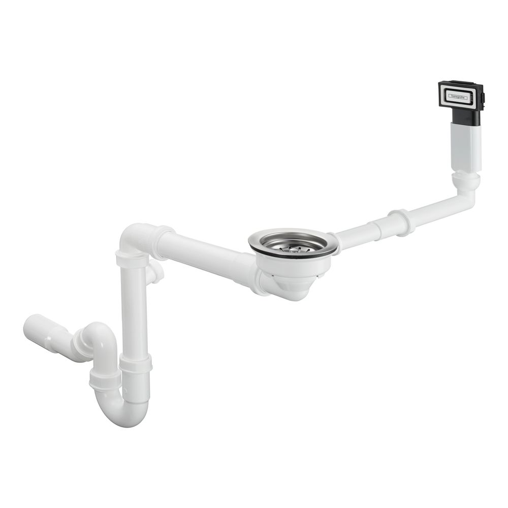 hansgrohe D16-10 Manuelle Ab-, Überlaufgarnitur für Einzelbecken Granit, Chrom... HANSGROHE-43927000 4059625105009 (Abb. 2)