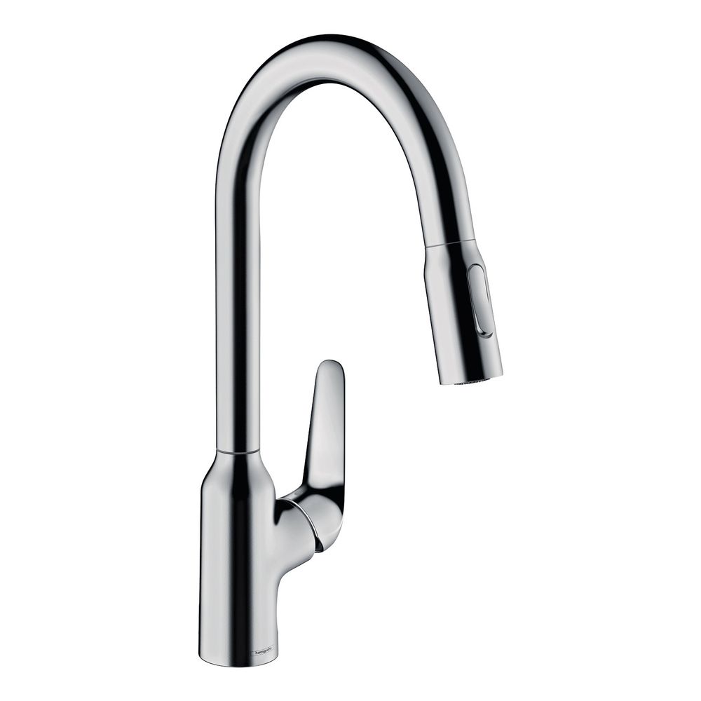 hansgrohe Focus M42 Einhebel-Küchenmischer 220mm 9l/min 2jet, sBox, Chrom, Ausziehb... HANSGROHE-71820000 4059625098370 (Abb. 1)