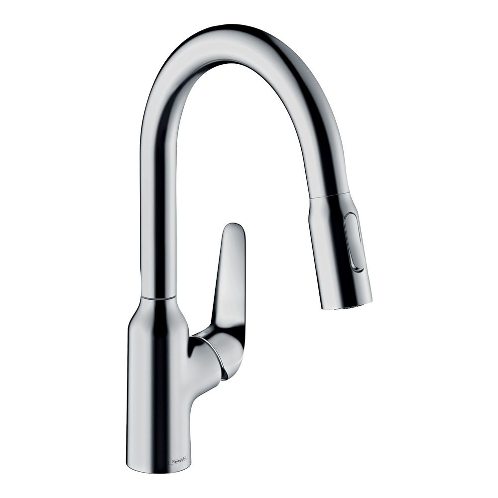 hansgrohe Focus M42 Einhebel-Küchenmischer 180mm 9l/min 2jet, sBox, Chrom, Ausziehb... HANSGROHE-71821000 4059625098394 (Abb. 1)