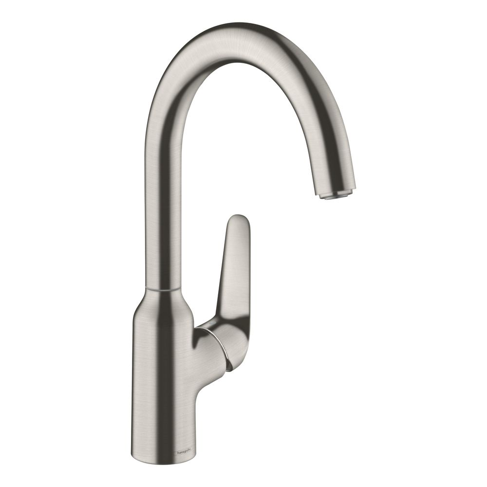 hansgrohe Focus M42 Einhebel-Küchenmischer 220mm 10l/min 1jet, Edelstahl Finish... HANSGROHE-71802800 4059625085073 (Abb. 1)