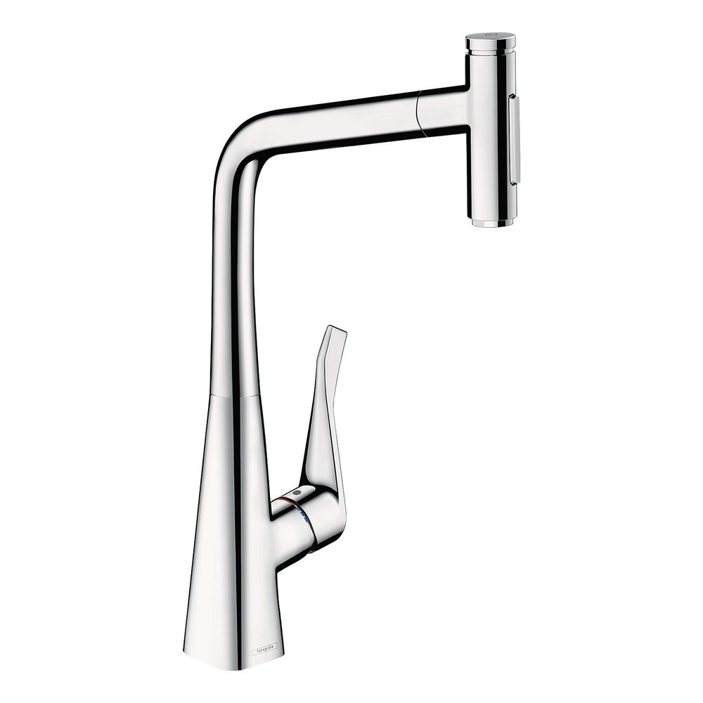 hansgrohe Metris Select M71 Einhebel-Küchenmischer 320mm 8l/min Chrom, 2jet Auszieh... HANSGROHE-73820000 4059625255605 (Abb. 1)