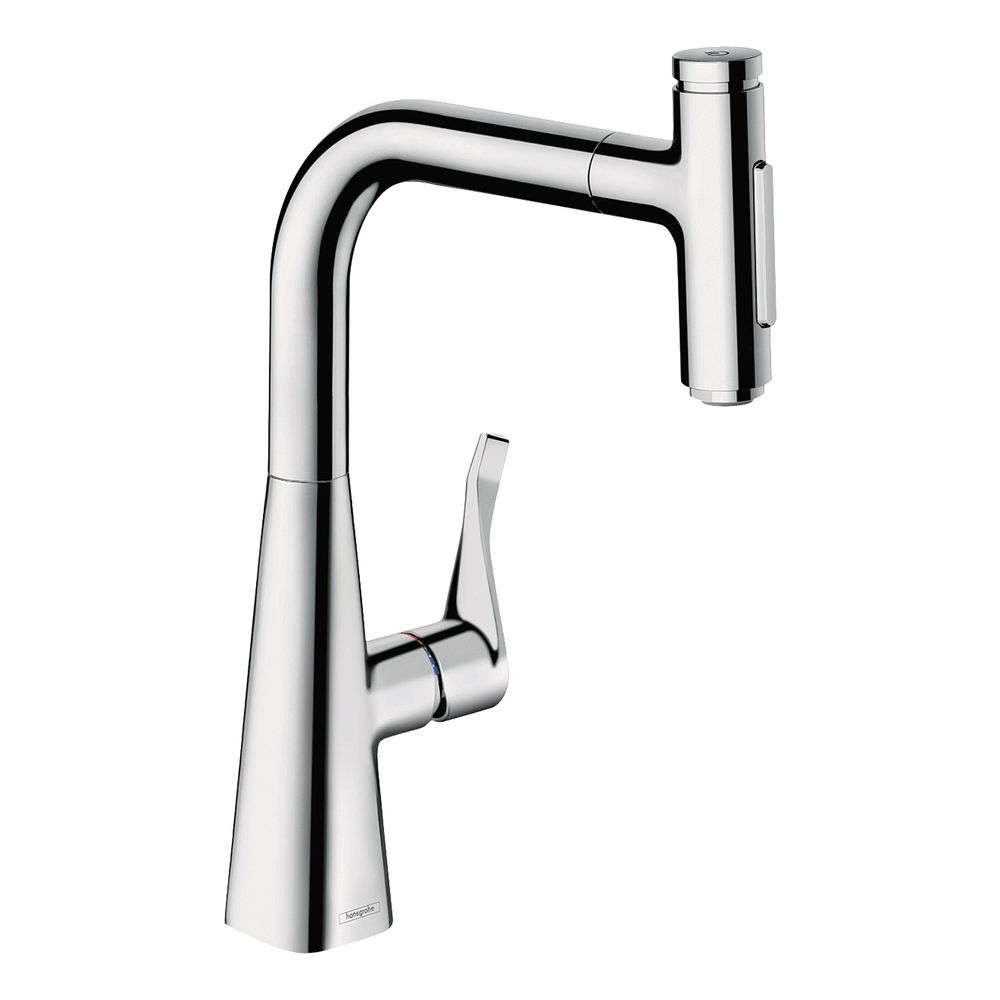 hansgrohe Metris Select M71 Einhebel-Küchenmischer 240mm 7l/min Chrom, 2jet Auszieh... HANSGROHE-73822000 4059625255582 (Abb. 1)