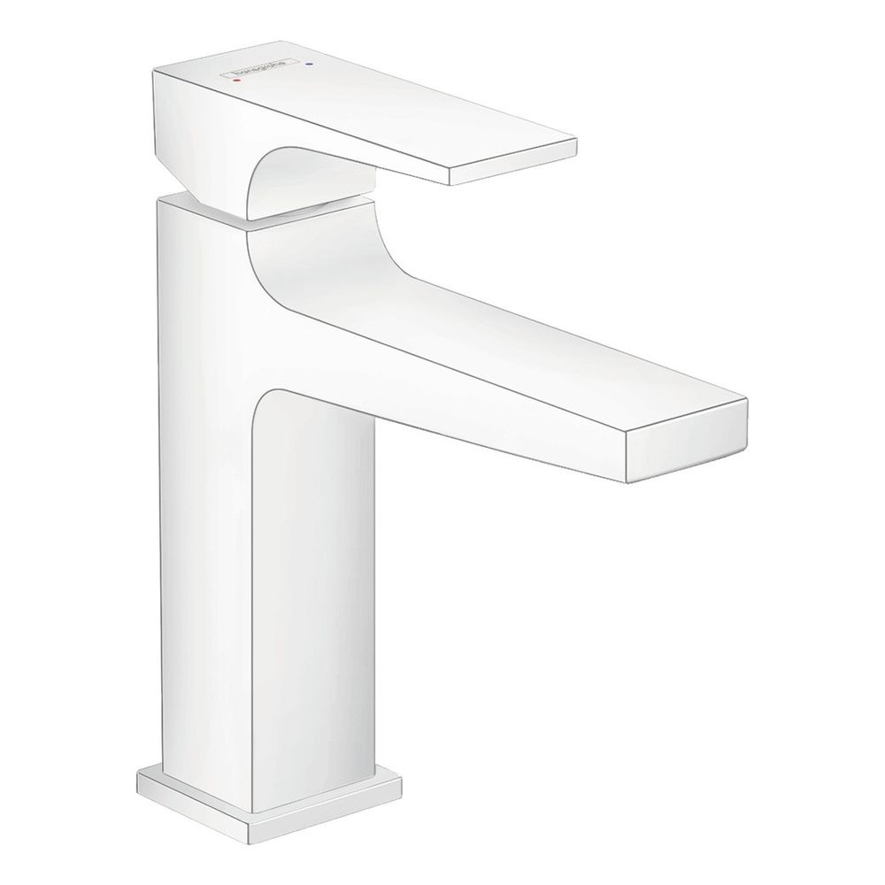 hansgrohe Metropol Einhebel-Waschtischmischer 110mm 5l/min Mattweiß Ausladung 135mm... HANSGROHE-32507700 4059625212462 (Abb. 1)