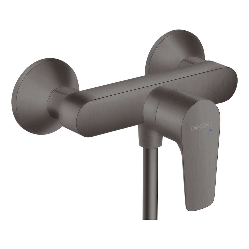 hansgrohe Talis E Einhebel-Brausemischer Aufputz 22l/min, Schwarz/Chrom gebürstet... HANSGROHE-71760340 4059625232385 (Abb. 1)