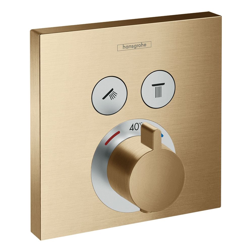 hansgrohe Shower Select Thermostat Unterputz Bronze gebürstet für 2 Verbraucher... HANSGROHE-15763140 4059625230299 (Abb. 1)