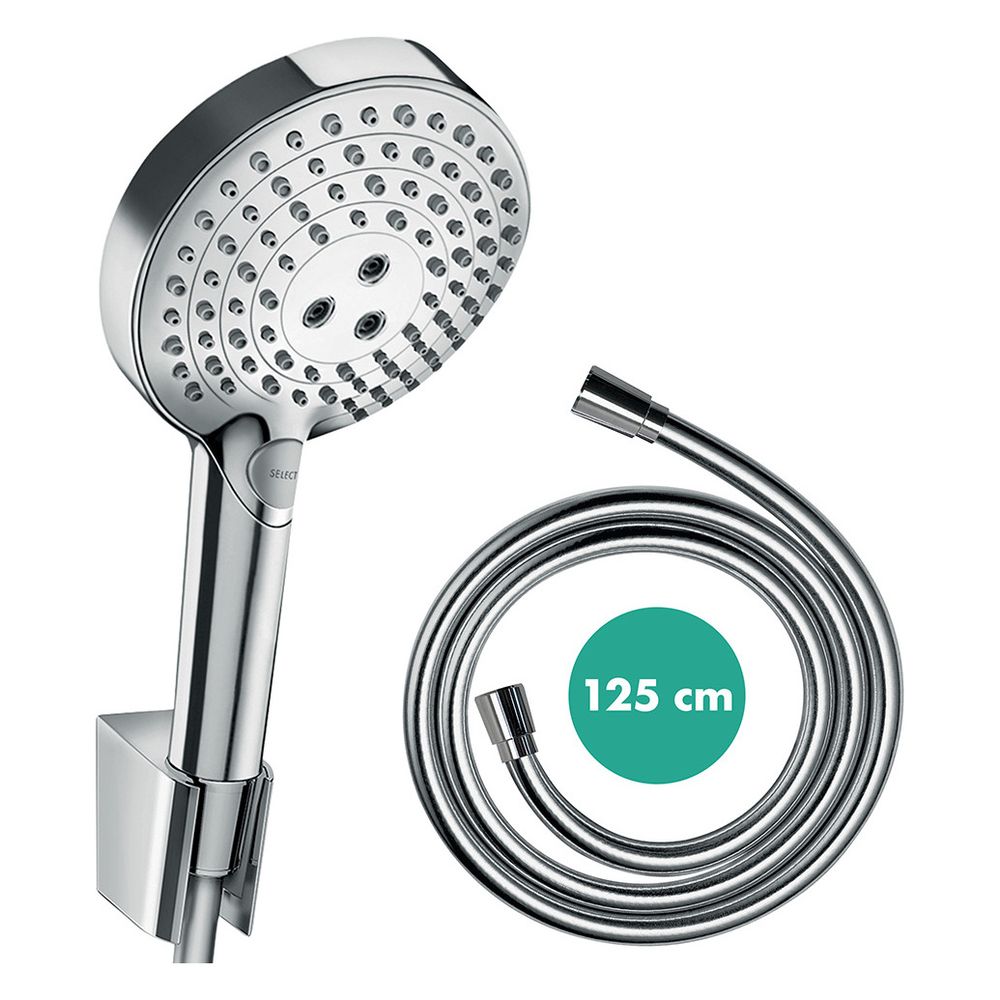 Hansgrohe Raindance Select S Brausehalterset 120mm, 11l/min, 3jet PowderRain, Braus... HANSGROHE-27669000 4059625157084 (Abb. 2)
