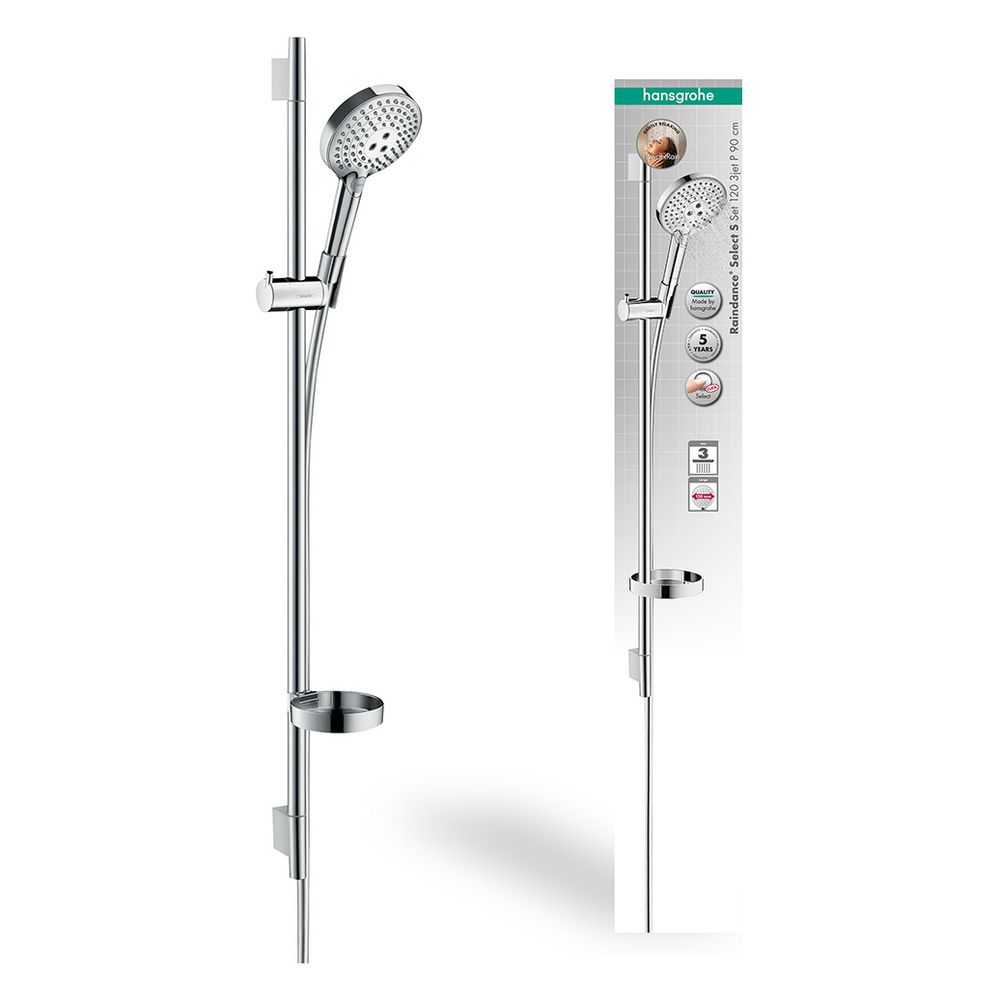hansgrohe Raindance Select S Brauseset 120mm 3jet PowderRain mit Brausestange 900mm... HANSGROHE-27667000 4059625154915 (Abb. 2)